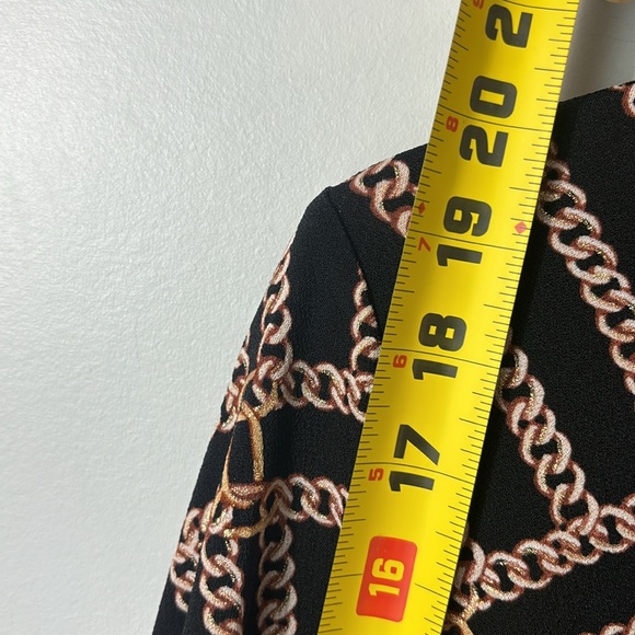 Kasper open cardigan top with chain link metallic detailing in size large. EUC. - Picture 8 of 8